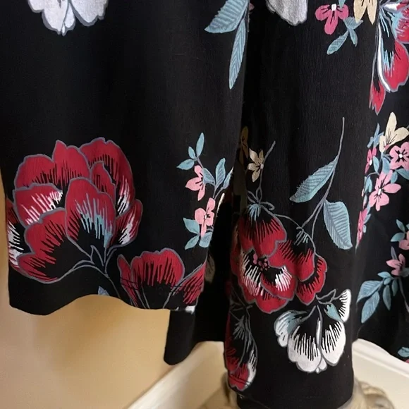 Terra & Sky Women's Flower Long Sleeves Floral Print Plus 3X - Picture 7 of 8